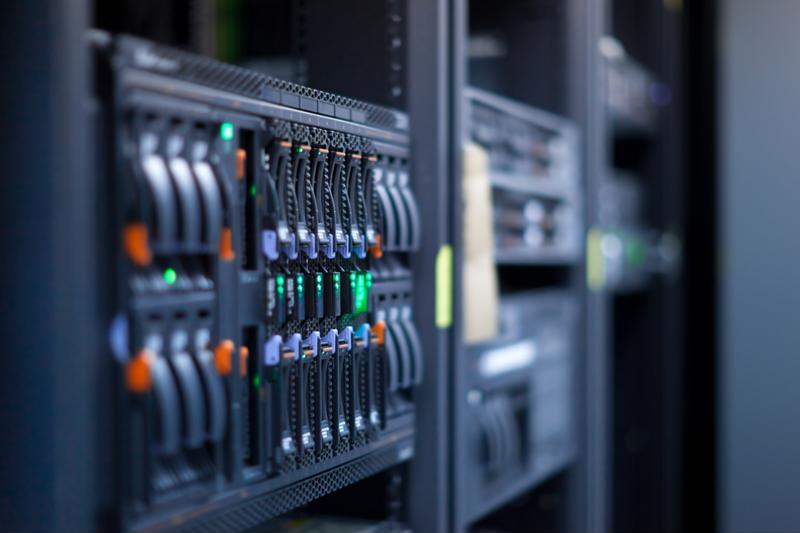 Network servers in a data center