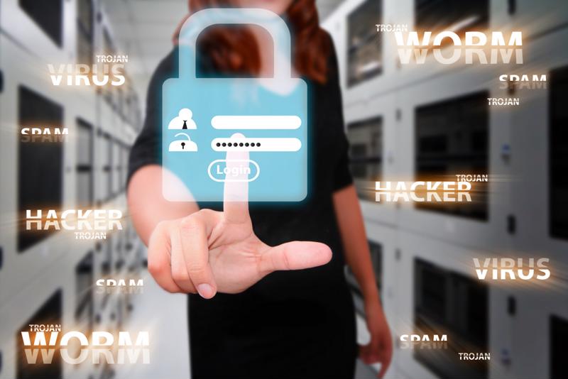 Security expert enters in a default password