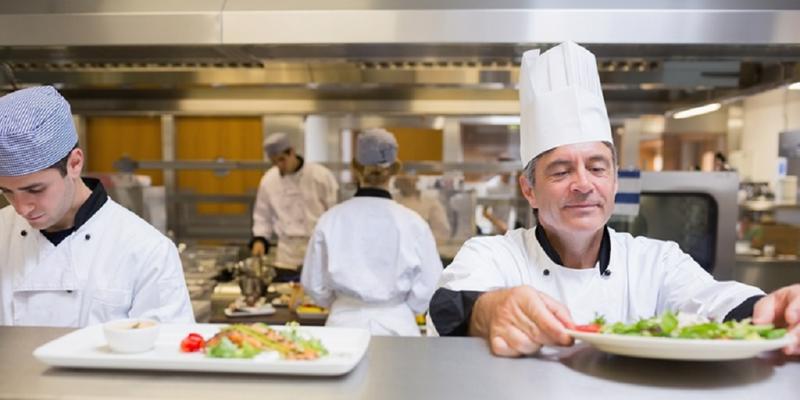 chefs in a kitchen