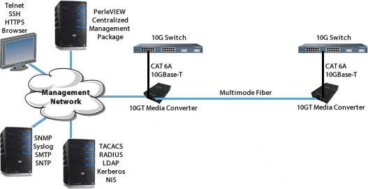 Managed 10GBASE-T Switch Diagram