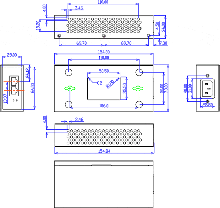 PINJ30 Mechanical Drawing