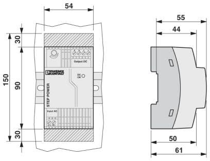 STEP-ps-1ac-24dc-1.75 Dimension drawing