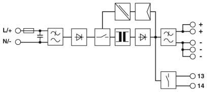 TRIO-PS-2G/1AC Industrial Power Supply Block Diagram