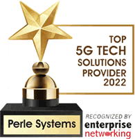 Top 5G Tech Solutions Provider 2022 Award Logo for Perle Systems