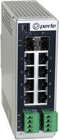 Perle launches a 10-port PoE (100W) Gigabit Switch with Fiber or Copper uplink ports